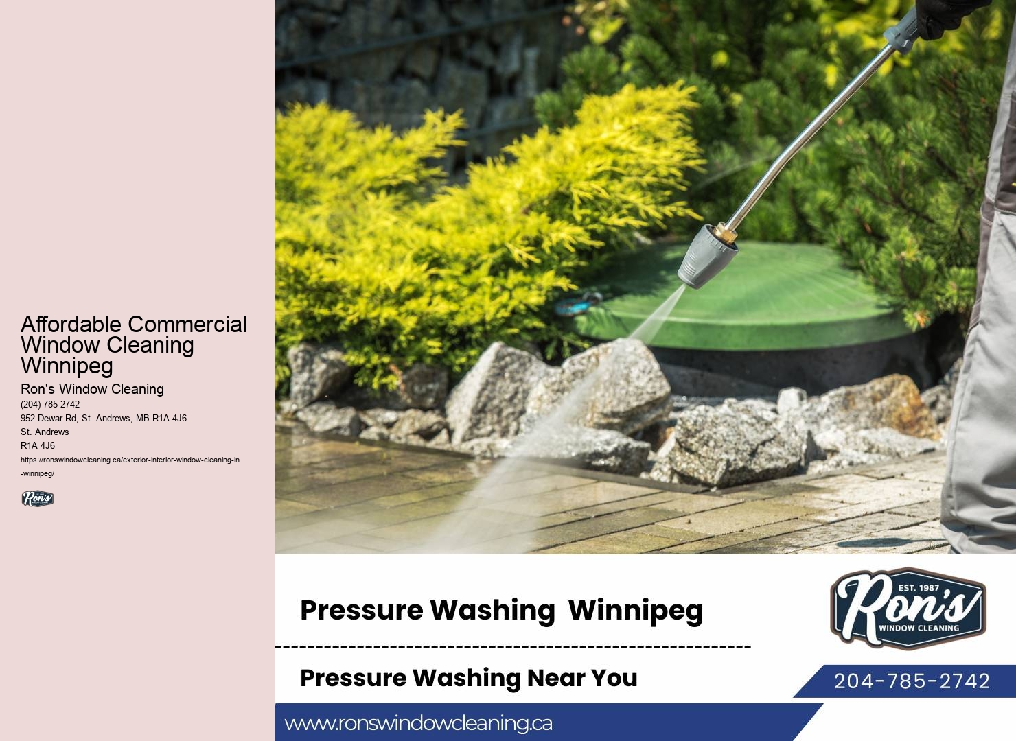 Affordable Commercial Window Cleaning Winnipeg Window Washing Rates