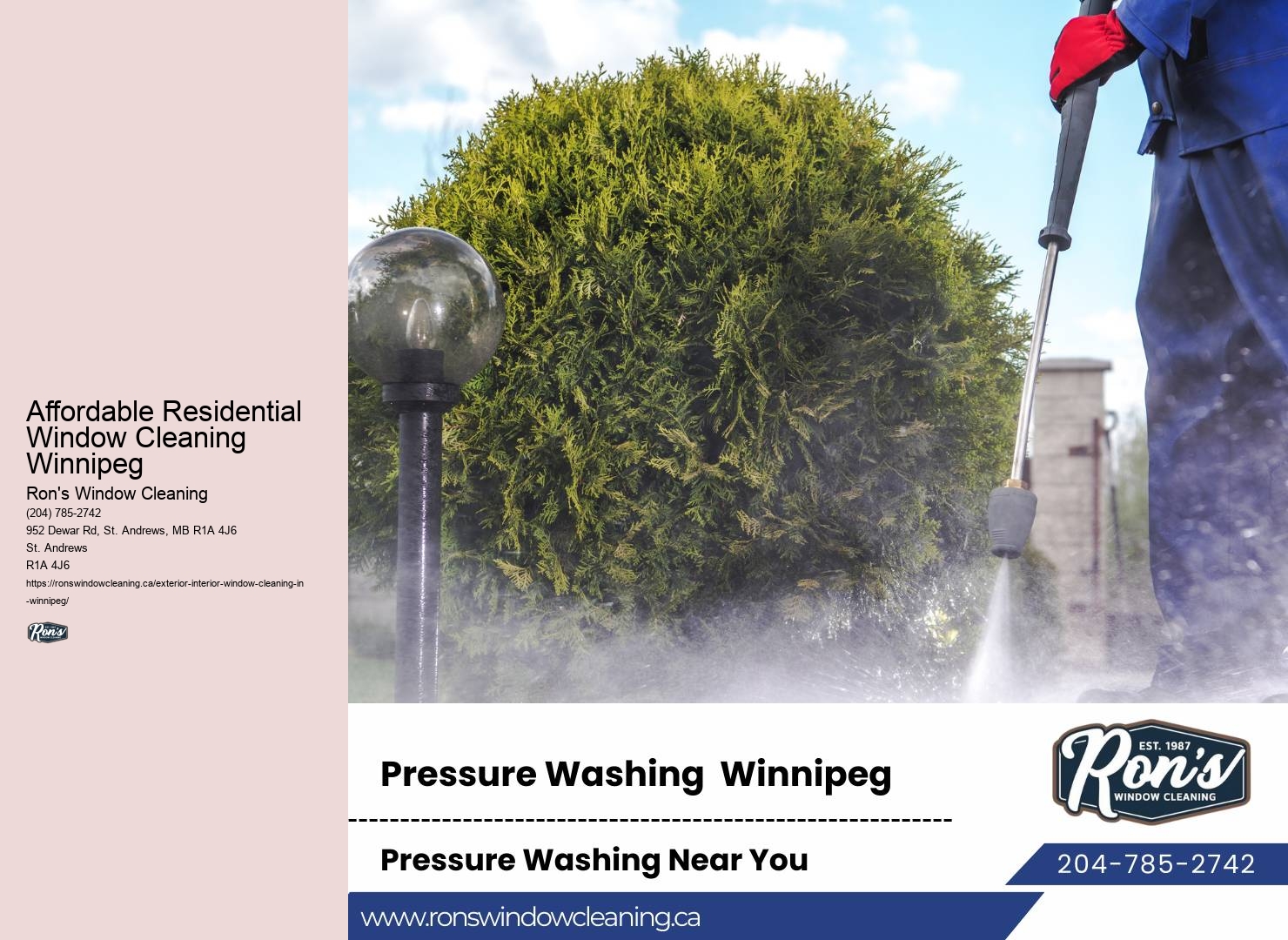 Affordable Residential Window Cleaning Winnipeg Window Washing Services