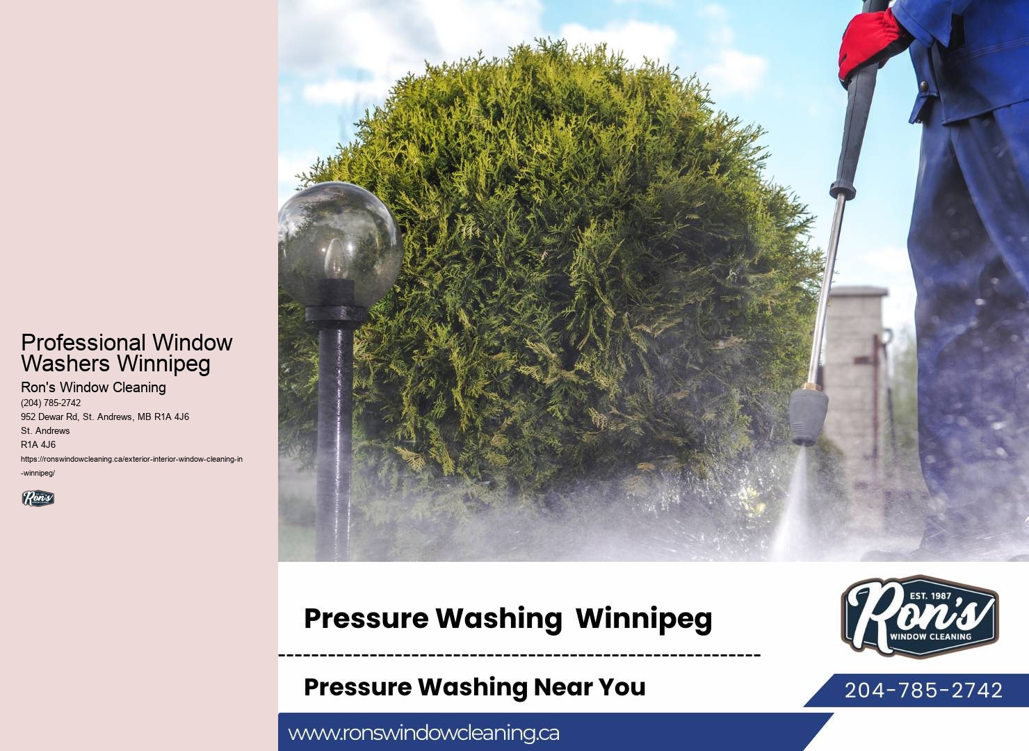 Professional Window Washers Winnipeg Window Maintenance