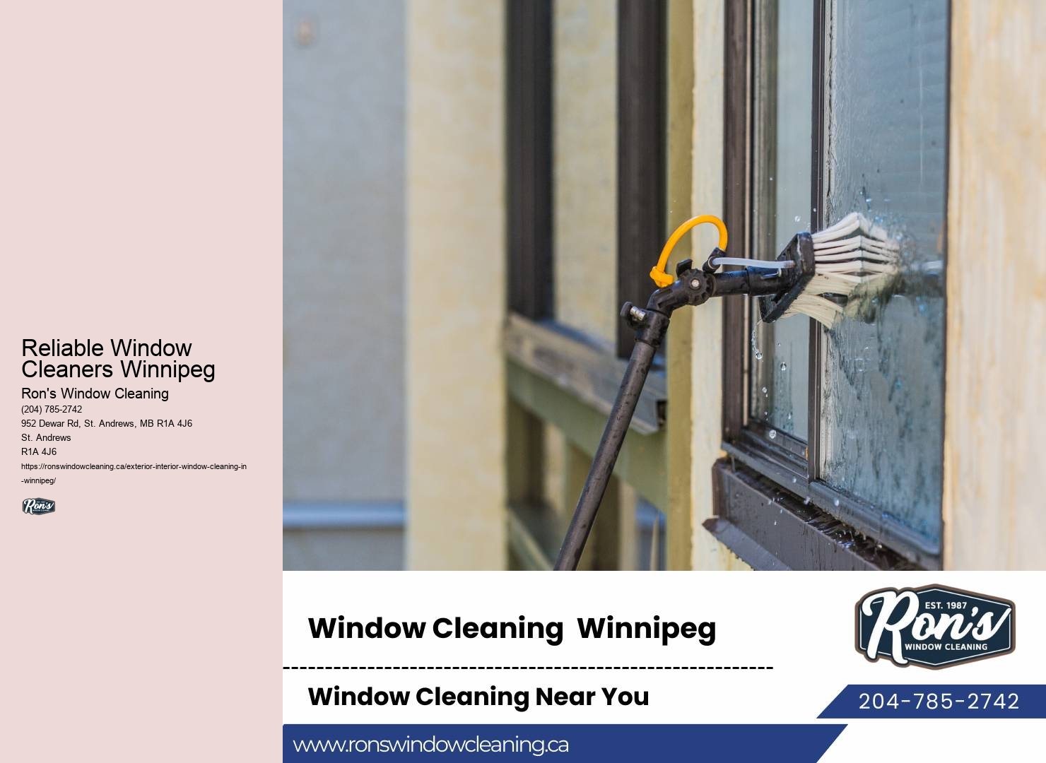 Professional Window Maintenance Reliable Window Cleaners Winnipeg