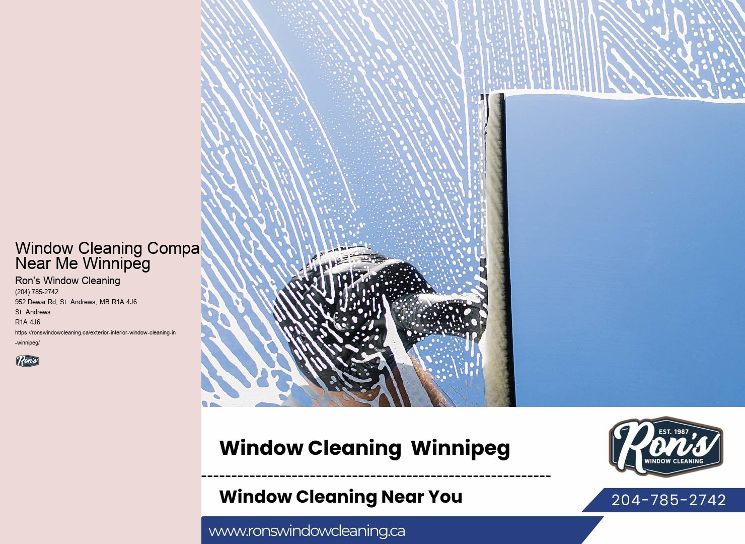 Window Cleaning Company Near Me Winnipeg Window Cleaning Professionals