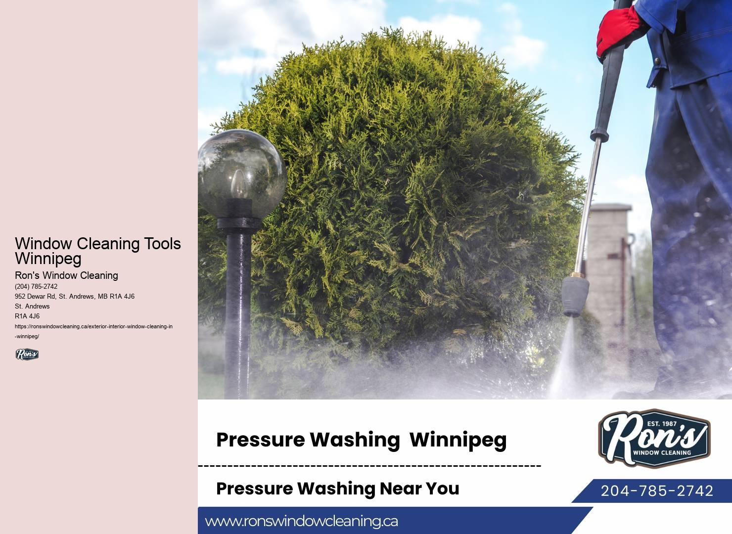 Professional Window Washing Window Cleaning Tools Winnipeg