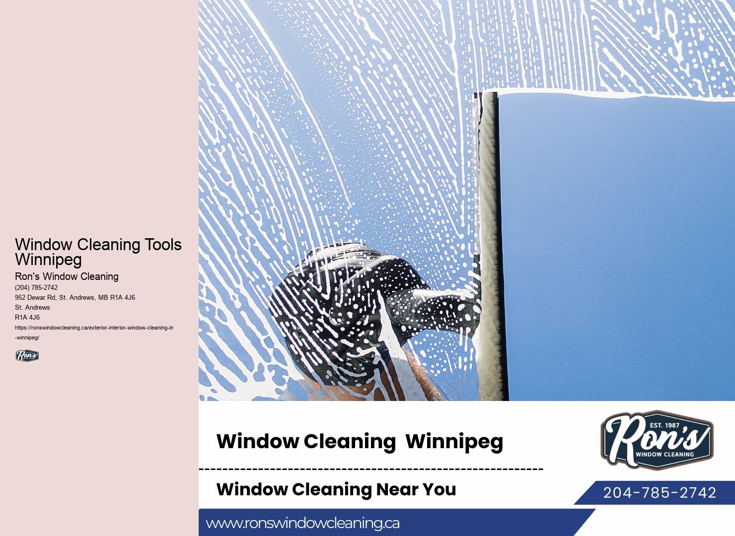 Professional Window Washing Services Window Cleaning Tools Winnipeg