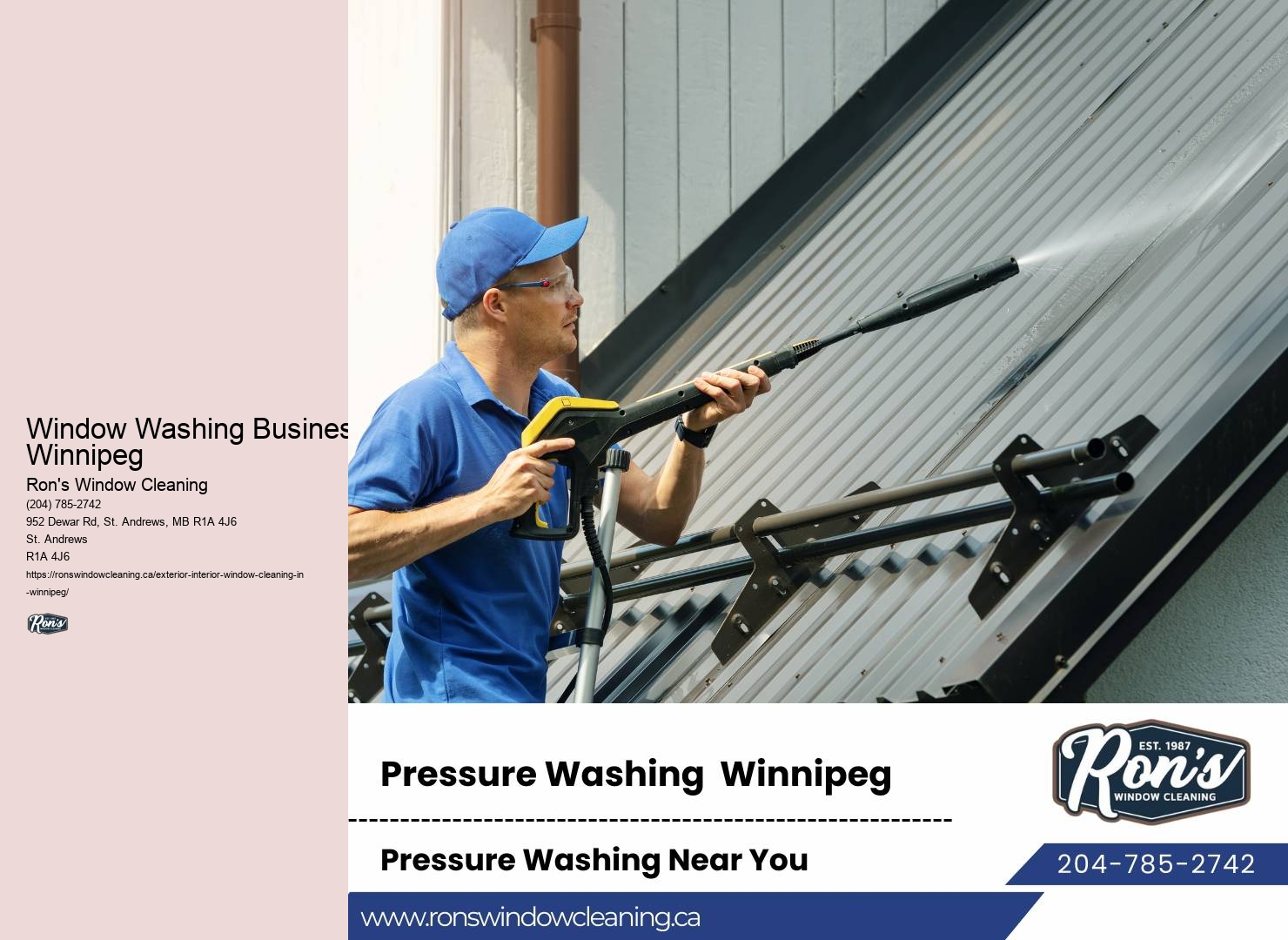 Window Cleaning Chemicals Window Washing Business Winnipeg