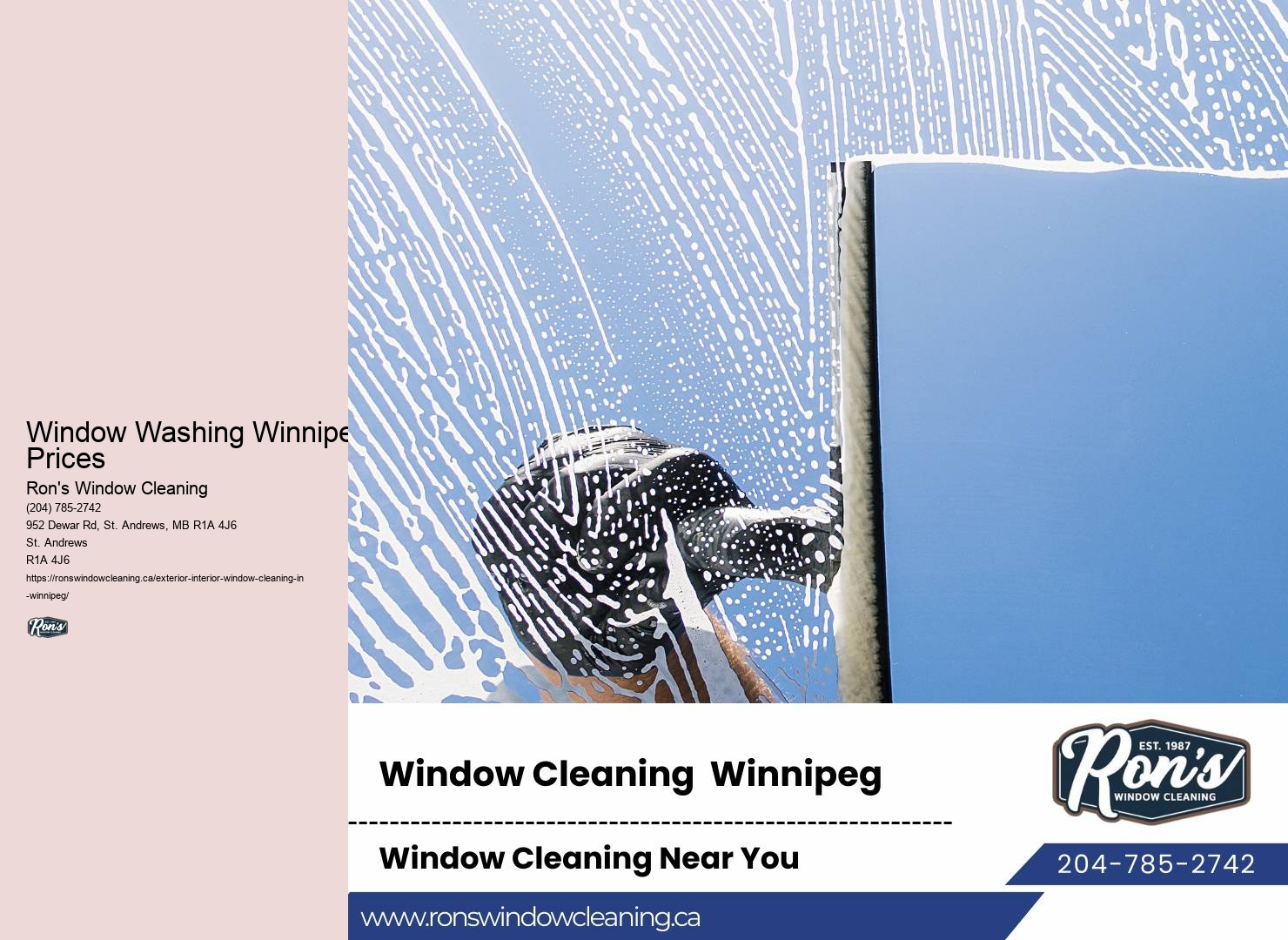 Commercial Window Cleaning Window Washing Winnipeg Prices