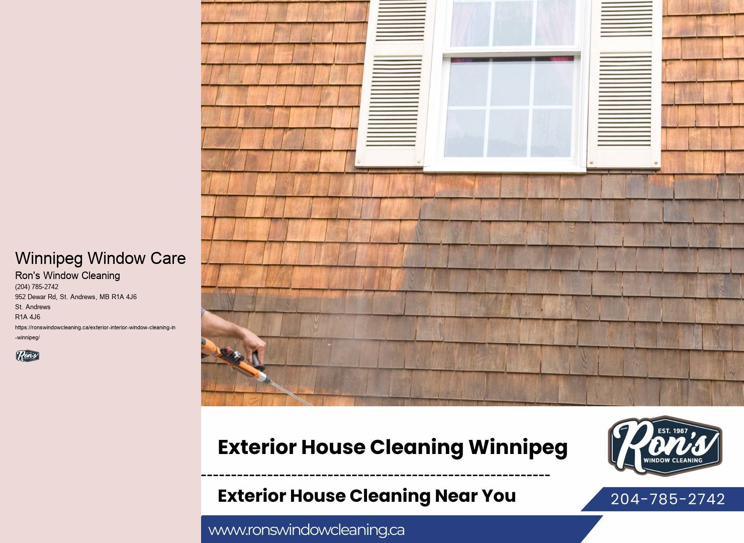 Window Washing Deals Near Me Winnipeg Window Care